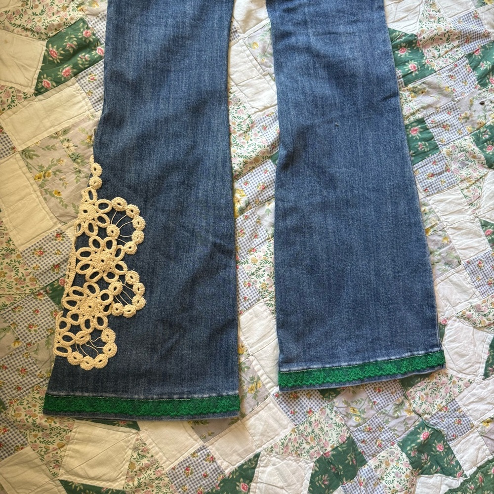 Erika Kelly Apparel Upcycled Denim Jeans by me EKA - Picture 5 of 12